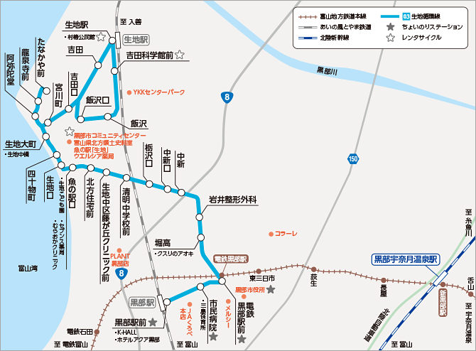 生地循環線 路線図