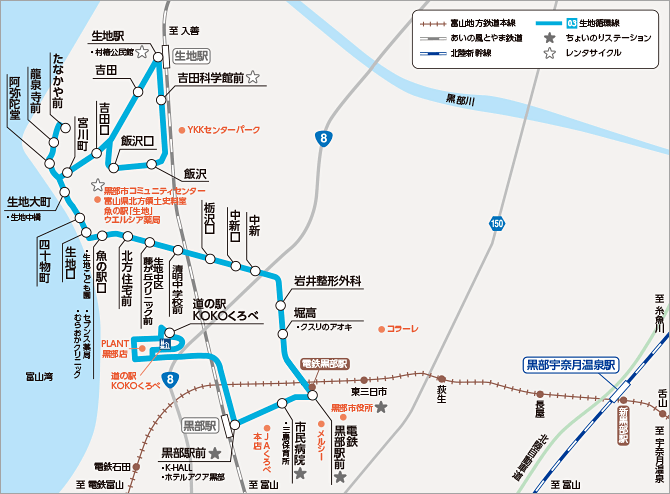 生地循環線 路線図