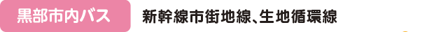 黒部市内バス 新幹線市街地線、生地循環線